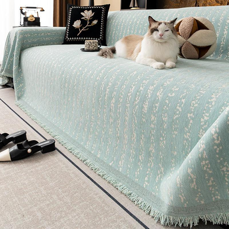 Chenille Fabric Couch Cover Seasonless One Size Fits All Anti Dust Cushion Cat Scratch Proof Couch Throw New Couch Cover