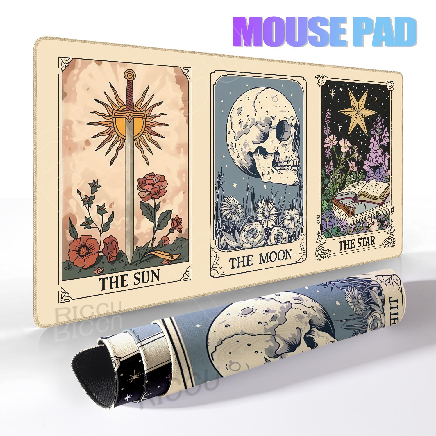 Tarot Card Divination Mat Office Mouse Pad Witch Divination Desk Mat XXL Gamer Tablemat Large Gaming Mousepad PC ESports Carpet 400x800x2MM