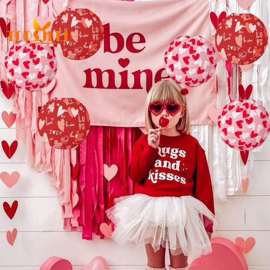 1 ud./6 uds. Linterna del Día de San Valentín, patrón de corazón, colgante de linterna de papel colgante, decoración interior y exterior