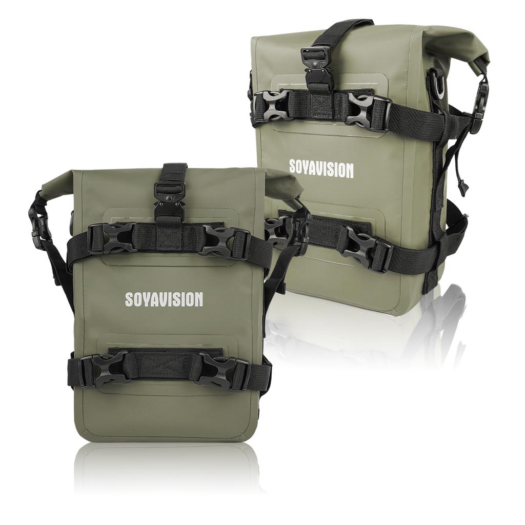 2pcs Motorcycle Bumpers Bag Waterproof 5l-8l Motorcycle Side Frame Bag Motorcycle Crash Bar Bag Universal Tools Storage Bag