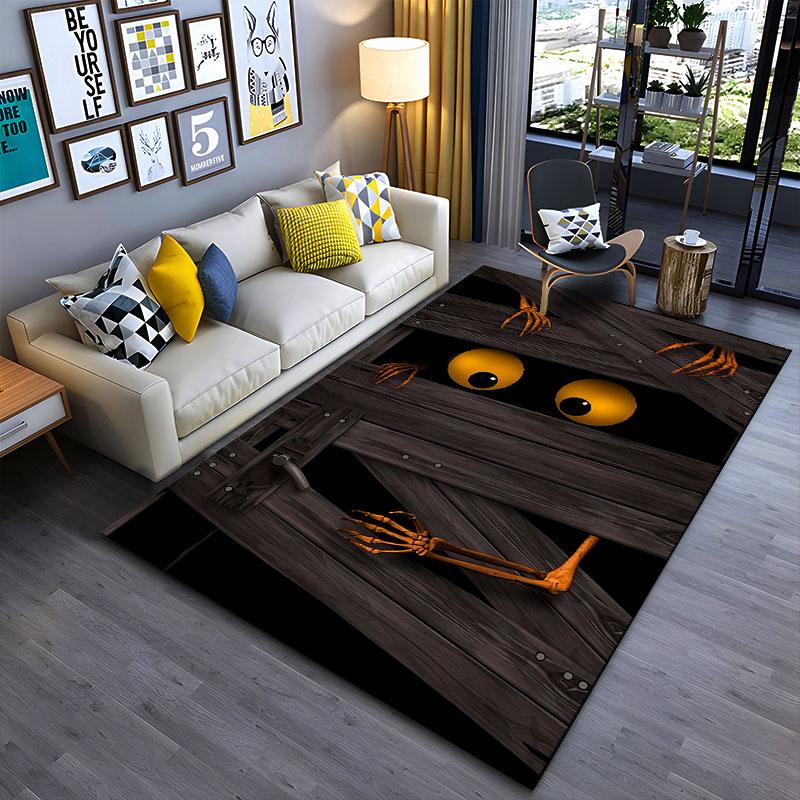 Creepy Eyes and Skeleton Hands suitable as a non-slip mat for the living room or bedroom sofa
