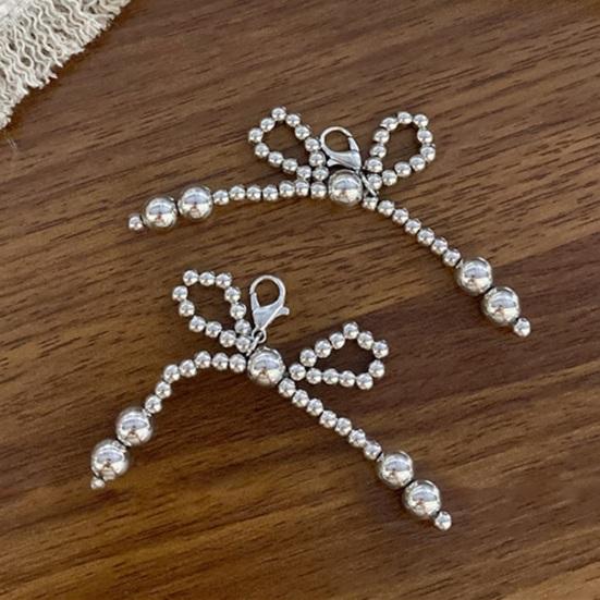 1 pár přívěsků na ozdobu bot Tvar mašle Umělá perla s klipsem Přívěsky na šněrování do bot pro sandály Příslušenství k botám Klíčenka Taška Přívěsky do auta