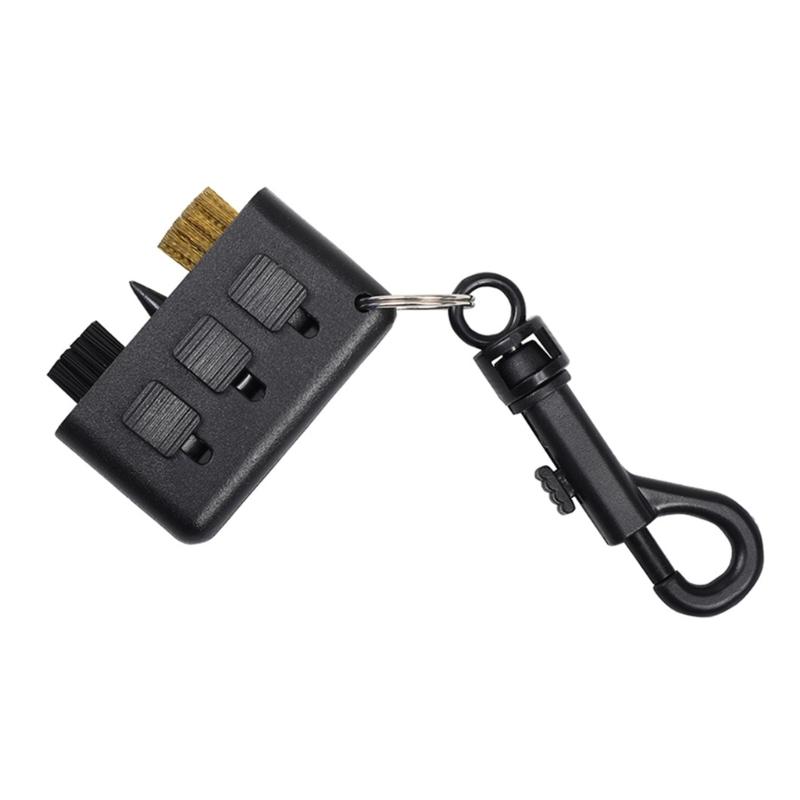 3 in 1 Retractable Double Head Golf Cleaning Brush Golf Club Cleaner Golf Ball Grooves Clean Tool Putter Wedges Cleaner