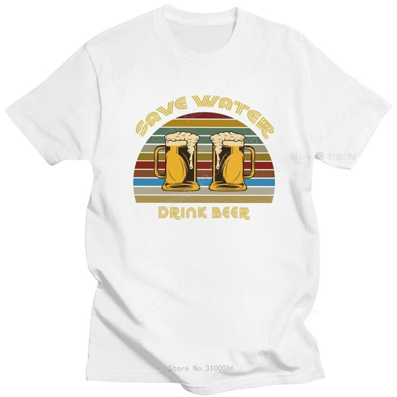 Funny Save Water Drink Beer T Shirt Unisex Cotton GerUnisexy Oktoberfest Tshirt Short Sleeve Week Craft Alcohol Drunk Drinking Tee S