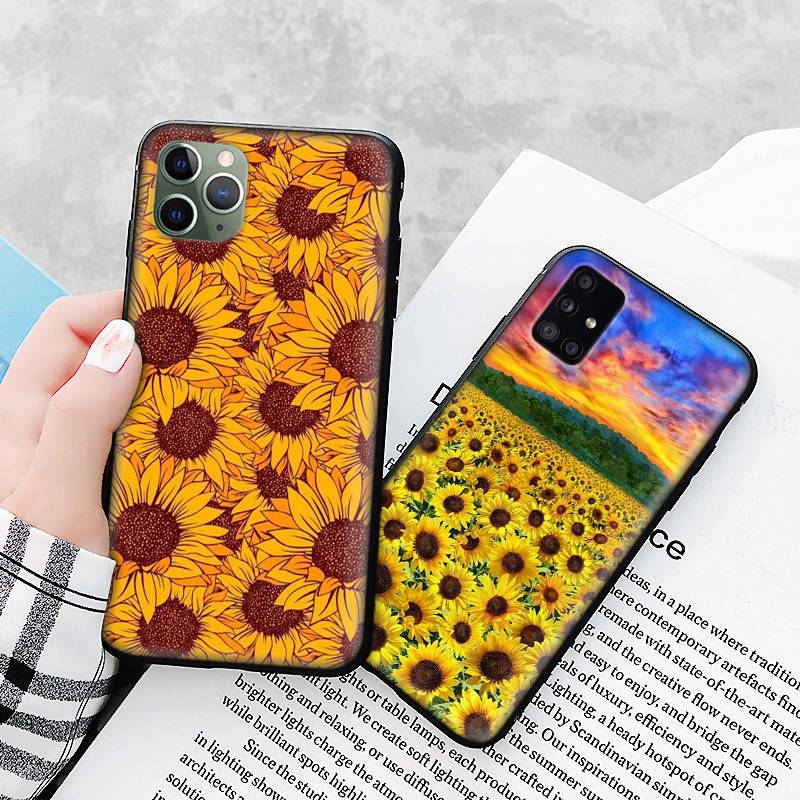 

Чехол A-145 Daisy Sunflower для Samsung S24 S23 S22 S21 FE Ultra Xiaomi Redmi Note 13 12 11 iPhone 14 15 Pro Max OPPO A12 Reno VIVO A15 Realme 8i кожа буйвола