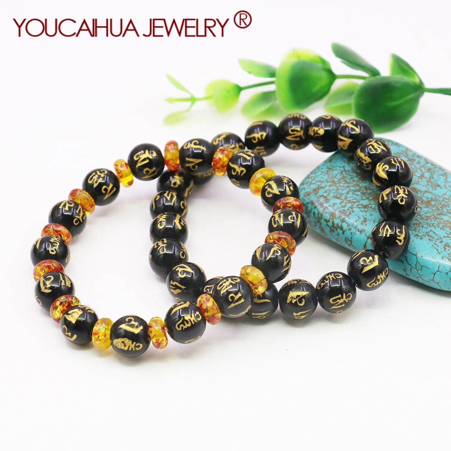 

Браслет из круглых бусин из натурального агата и янтаря, 8 мм, браслет с буквами на удачу, аксессуары для браслетов для женщин, новогодние рождественские подарки, дизайн ювелирных изделий 7,5 дюйма