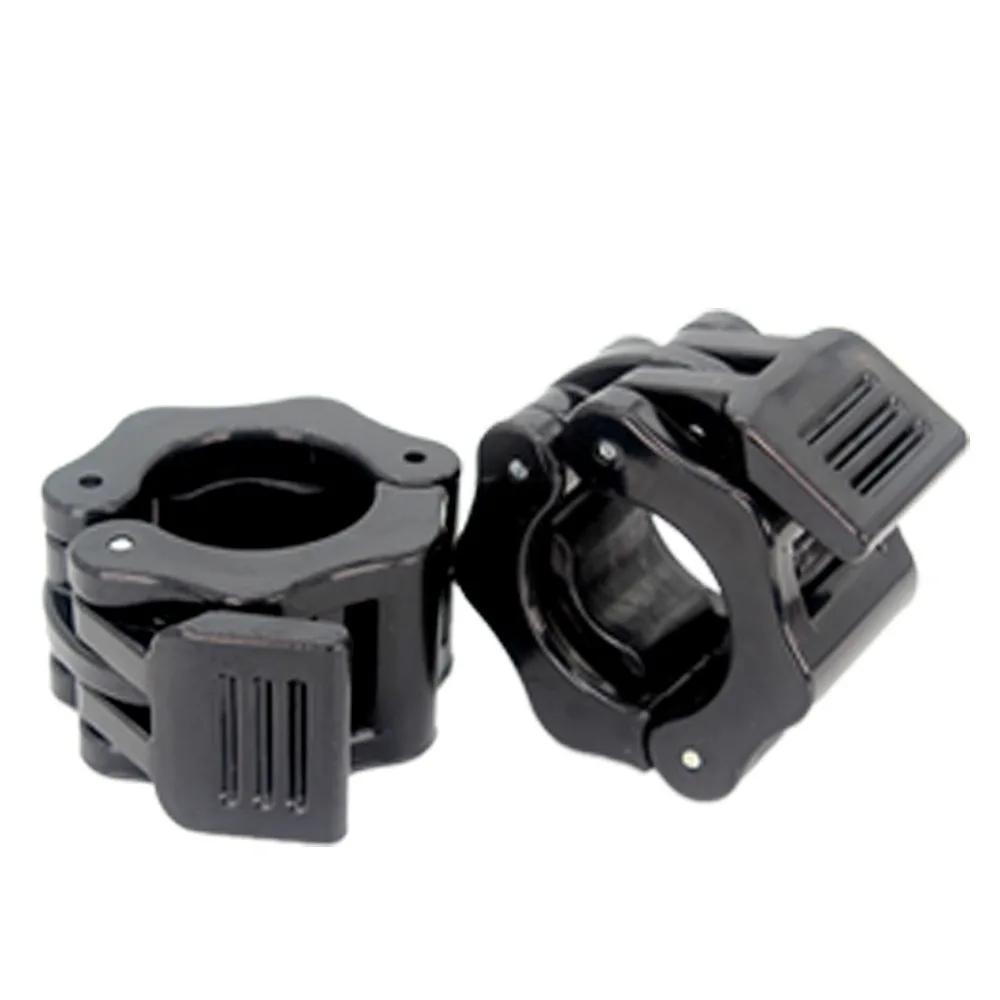 1 Pair Colorful 25/30mm Fitness Barbell Clamps Hexagon Quick Release Dumbbell Spin Lock Universal Stable Barbell Collars Barbell Black-25mm