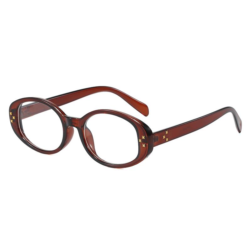 Anti-blue Light Glasses Exquisite Simple Oval Eyewear Women Men Travel Eyeglasses Blue Light Blocking Man Lady Computer Eyeglas