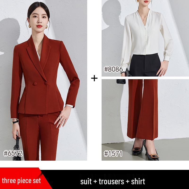 Women's Elegant High-End Suit Set for Formal Interviews and Events