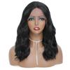 X-TRESS Body Wave Bob Wig Synthetic Lace Front Wigs For Black Women 14inch Medium Length Natural Color Middle Part Lace Hair Wig