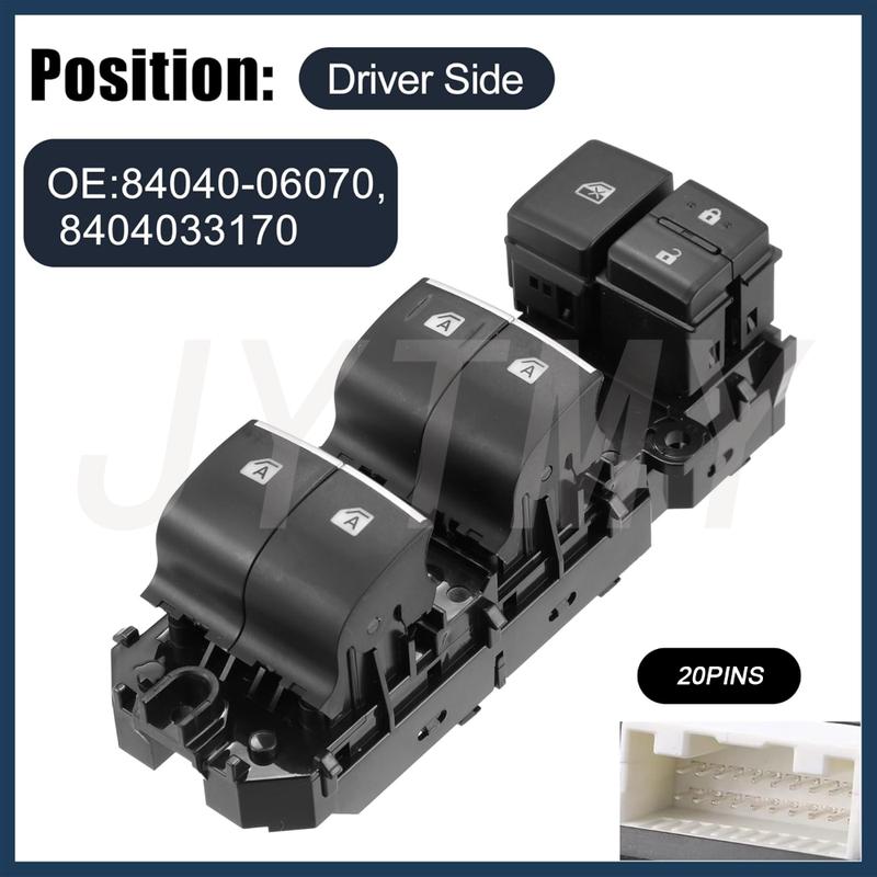 LHD Electric Power Master Window Switch For Toyota RAV4    Front Left Lifter Control Button Car Accessories