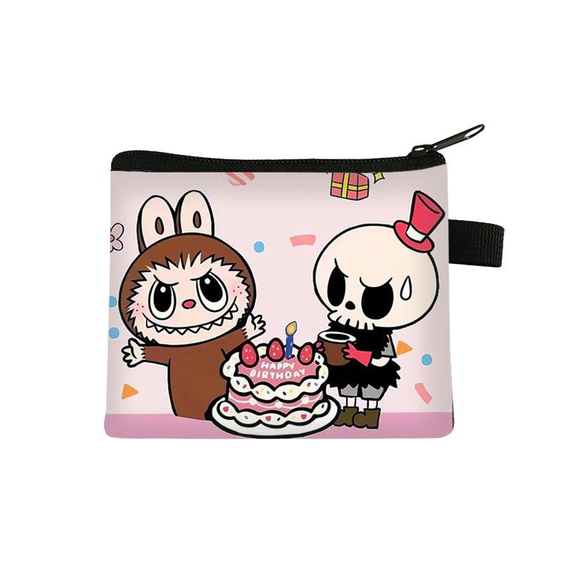 New Labubu Children's Coin Purse Student Cartoon Bag Trendy Mini Storage Bag