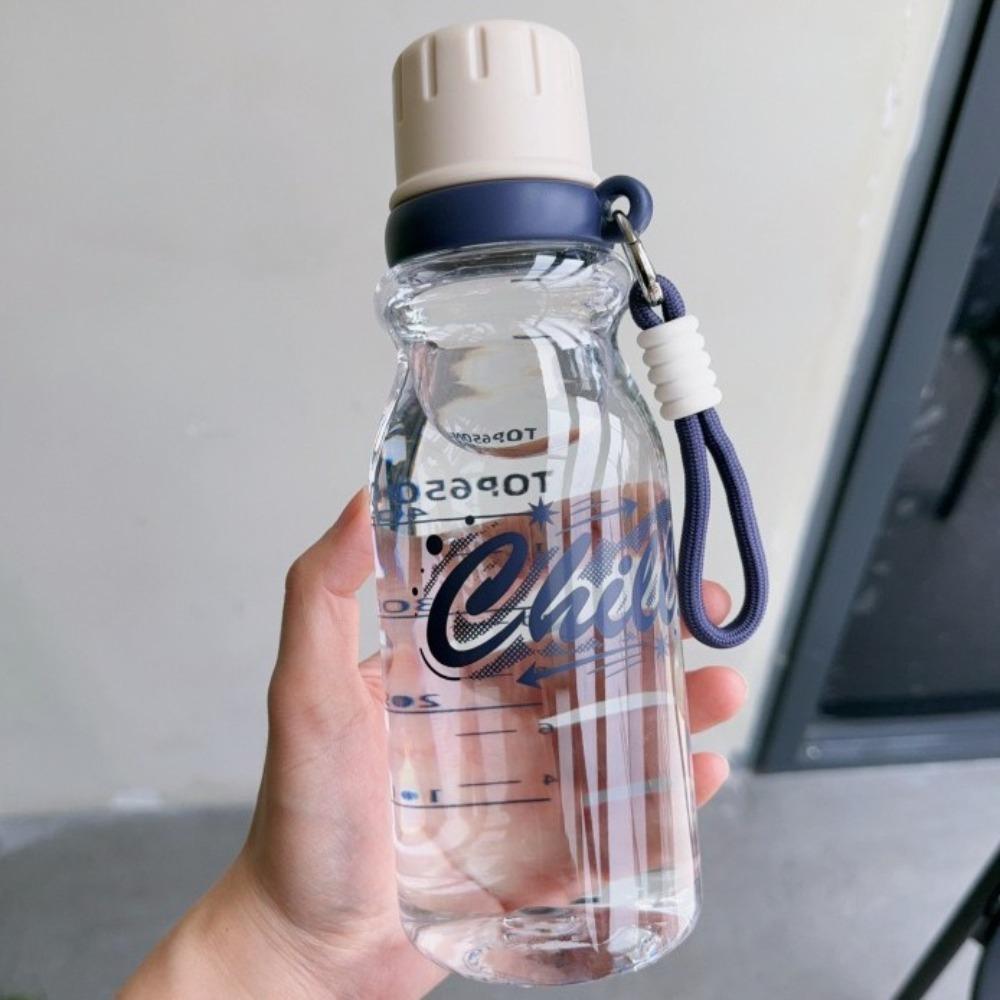 Portable Fitness Water Bottle Transparent Drop-Resistant Water Cup Outdoor Cup  Outdoor Sports