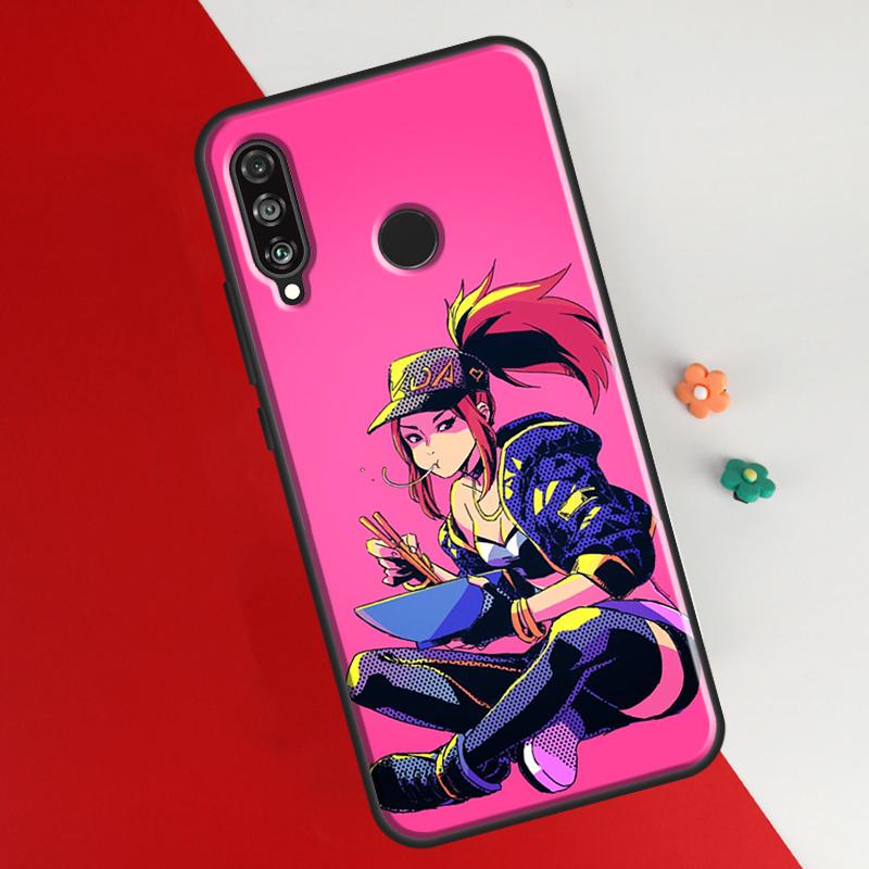 Kda Kaisa Ahri Akali Case For Huawei P30 Lite P40 P20 P50 Pro Nova 5T P Smart 2021 2019 Cover For Honor 50 Lite