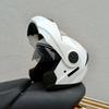 Latest Dual Lens Safety Flip Motorcycle Helmet Interior Visor Fashion Modular Moto Helmet Voyage Racing Men Women DOT Approved