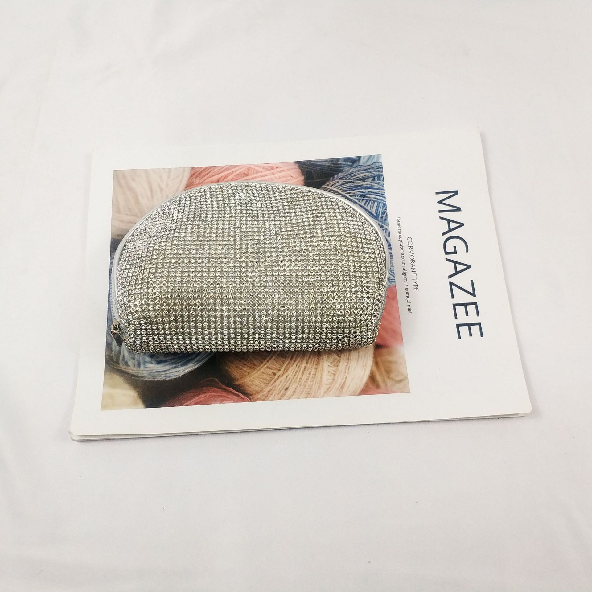 

Модна жіноча міні-сумка-месенджер з високоякісними стразами, сумка-пельмень, нова мода 2019, весняно-літня жіноча сумка, акція срібний