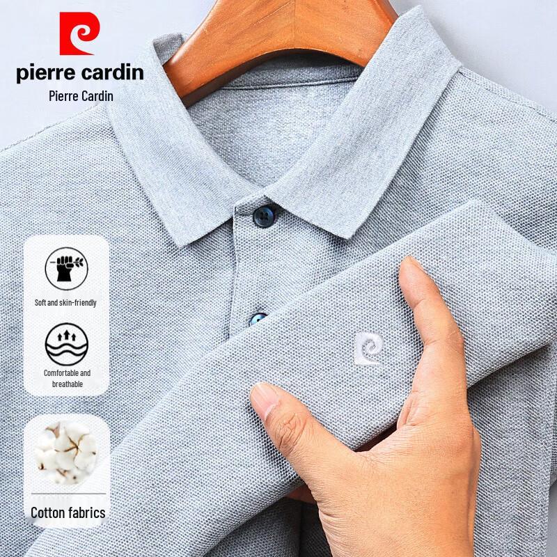 

Мужская рубашка-поло с длинным рукавом Pierre Cardin, 100% мерсеризованный хлопок XL