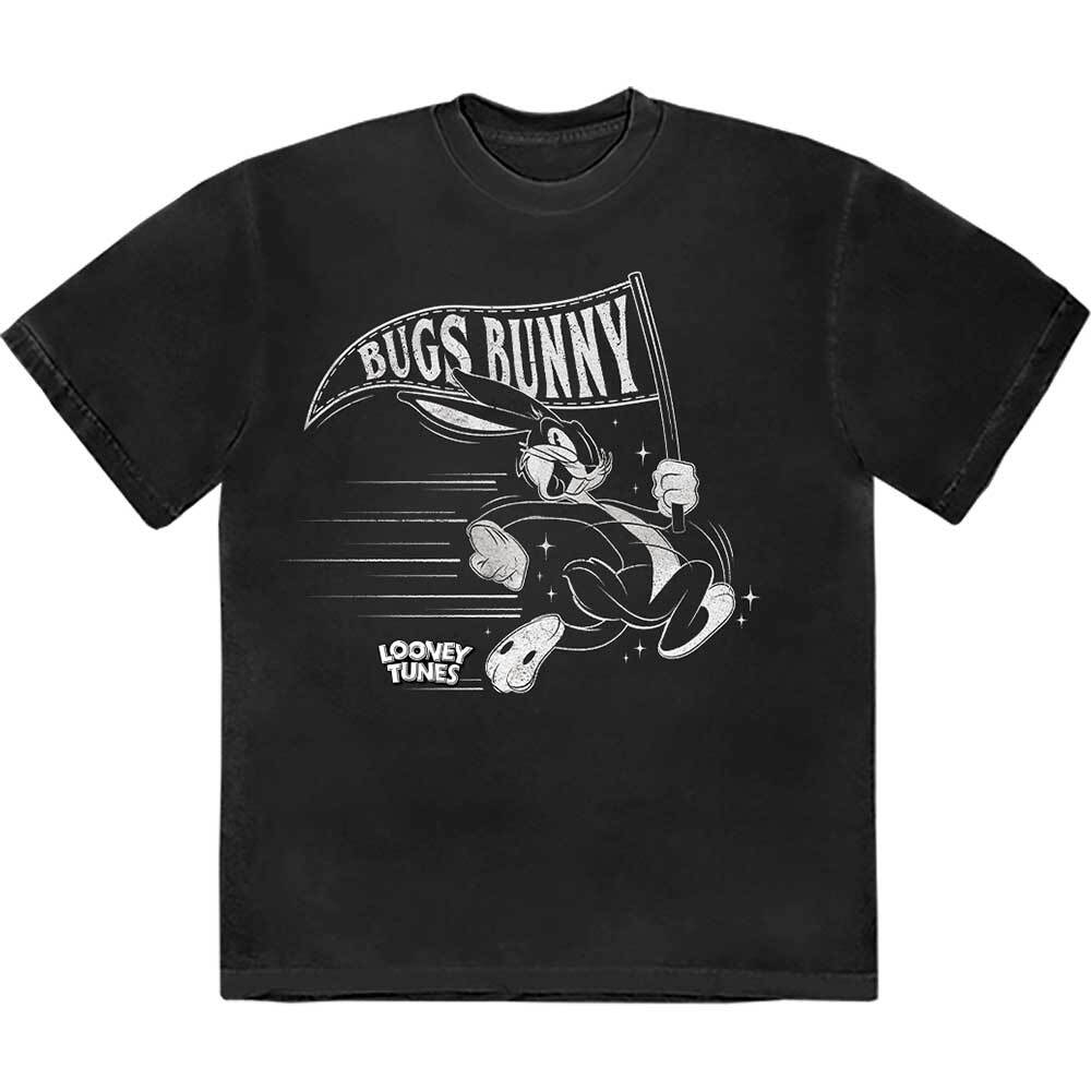 Looney Tunes Unisex T-Shirt: Retro Bugs Flag (Medium) M