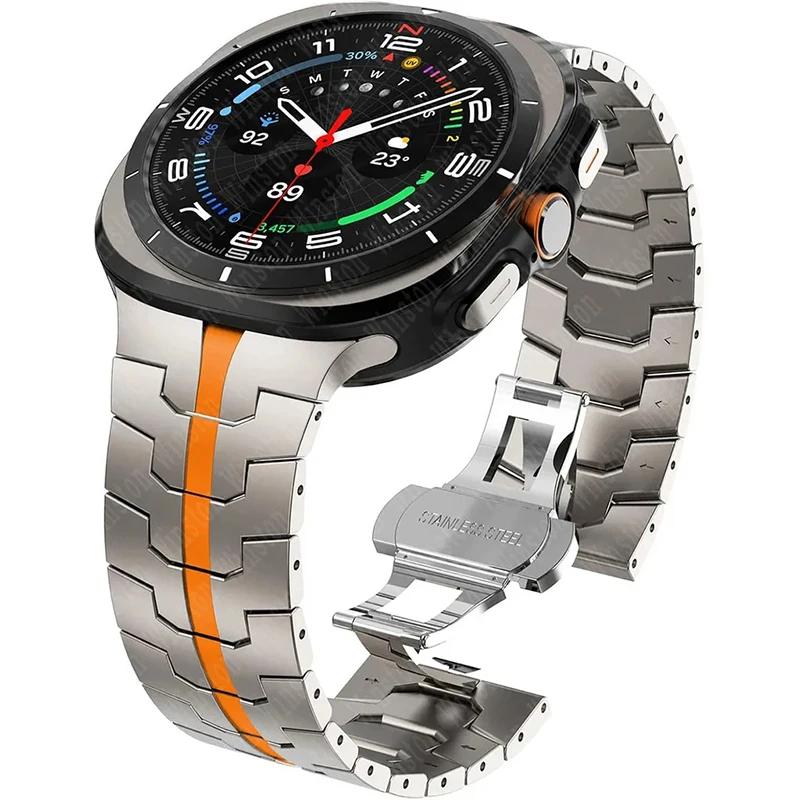 Bracelet for Samsung Galaxy Watch Ultra 2025 Correa Stainless Steel Metal Band for Samsung Ultra 7 Galaxy Ultra 47MM Wrist Strap