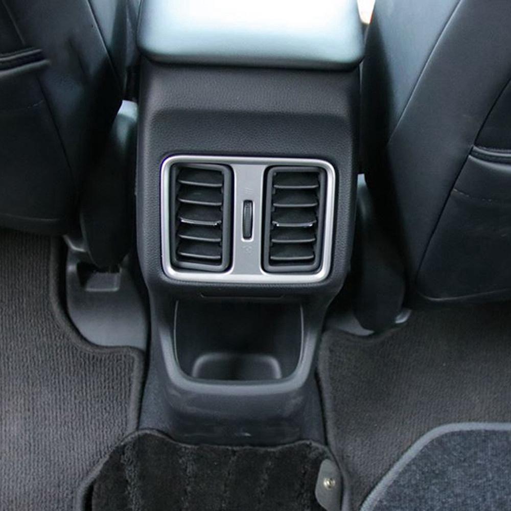 For Honda Vezel HR-V HRV  2022 Interior Car Glossy Black Rear Seat Air Conditioning Vent Cover Trim Decoration