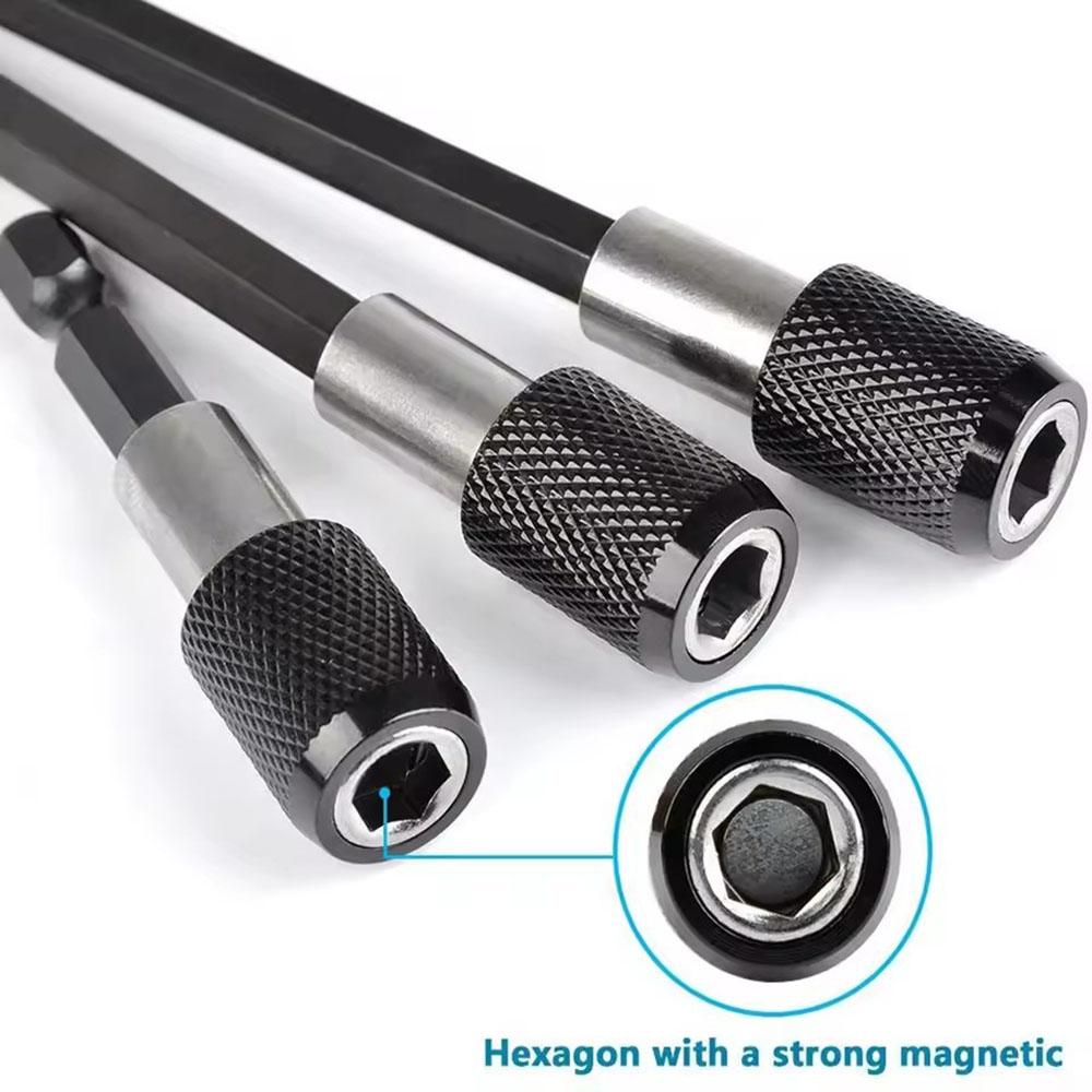 1/4 Hexagonal Rod Quick Release Electric Drill Magnetic Screwdriver Drill Adjustable Extension Bracket Bar Rod Electric Tool