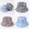 Stylish Fisherman Hat With Retro Zebra Pattern For Women In Spring Summer For Sun Protection
