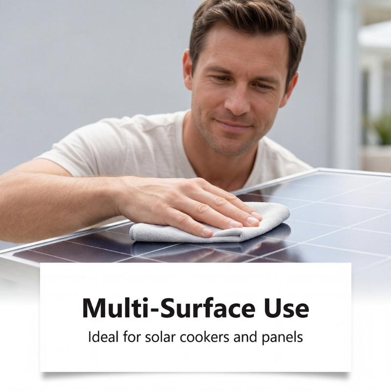 Photovoltaic Panel Cleaner 120Ml/4 Floz JAKEHOE Not-Abrasive Splash for Dirt Buildups Glass Panels, Outdoor Solar Surfaces Routine Care