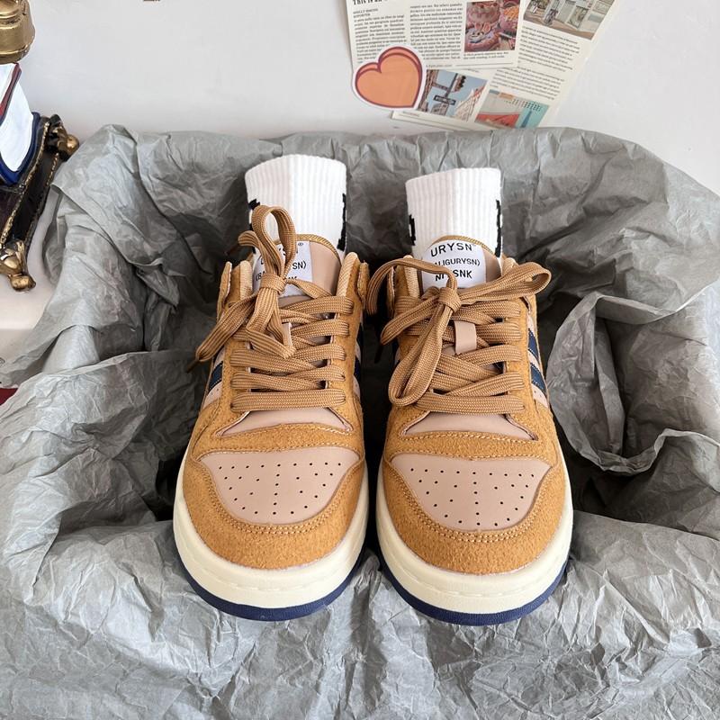 2025 super fire women's shoes Hong Kong style sports casual shoes couple white shoes original niche versatile skateboard shoes