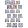 18 Pieces Flowers Print Womens Cotton Handkerchiefs Party Hankie 12x12inch