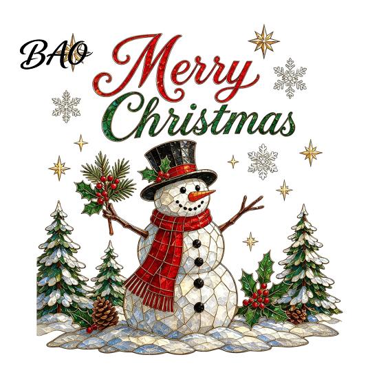 Durable PVC Wall Decor Christmas Window Stickers, Winter Holiday Decorations, Festive Art with Xmas Tree Reusable Clings Snowman Angel Patterns