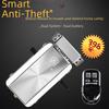 Tuya Invisible Smart Lock: Remote Control, Anti-Theft, Password & Bluetooth Unlock for Glass Doors
