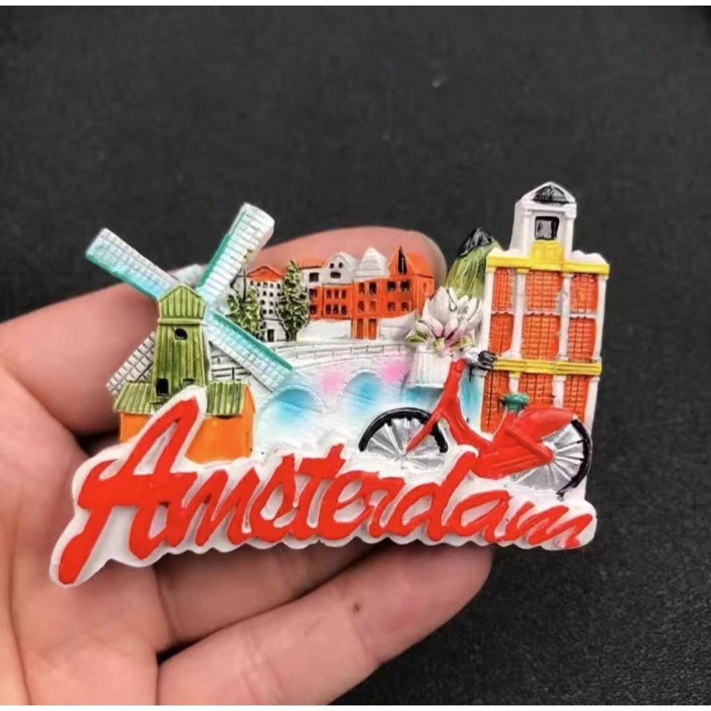 

Амстердам, Нидерланды Холодильник Наклейка на холодильник Туристические наклейки на холодильник Украшение дома