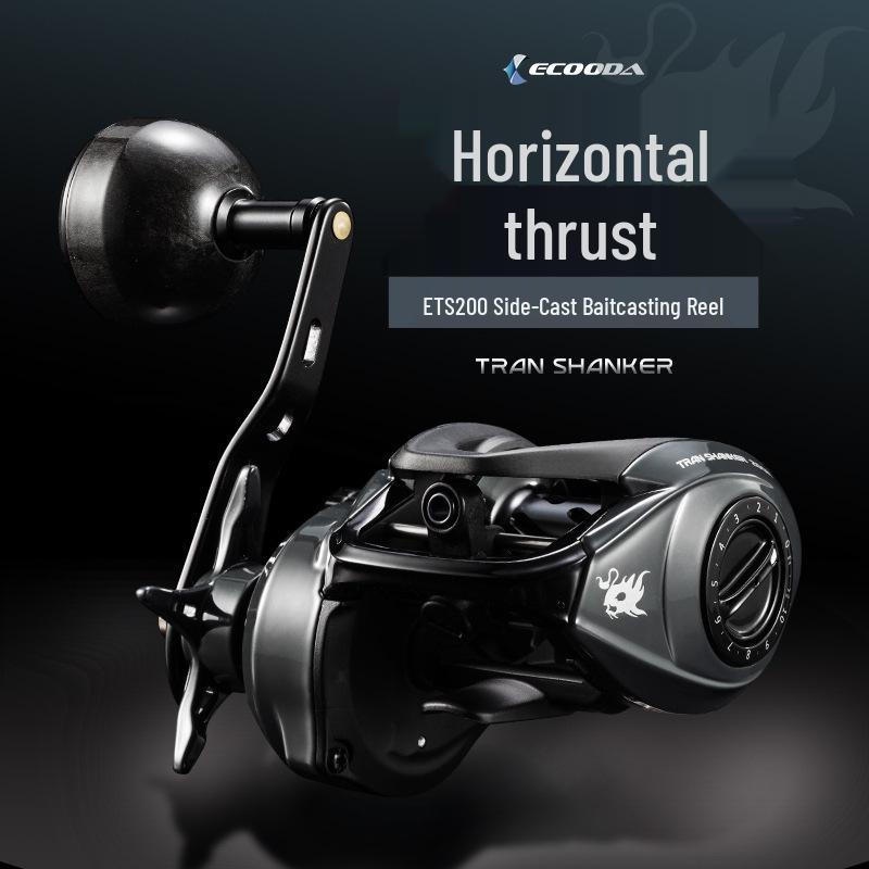 ECOODA ETS200 Baitcasting Reel - Lightweight, High Drag Power, Versatile, and Ideal for Boat Fishing. ETS200L Left-Handed