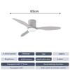 Bedroom Variable Frequency Ceiling Fan Lamp Retro Simple Suspended Lighting Fan Household Silent Ceiling Fan Light