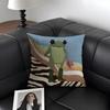 Abstract Animals Funny Cushion Cover Natural Linen Organic Fabric Double-Sided Printing Sofa Home Decor Gift Pillow Case