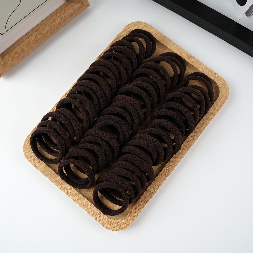 50 Thick Non-Damaging Hair Elastics for Women - High Elasticity Towel Ring Hair Accessories