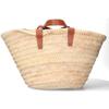 Celine Ausgezeichneter Zustand 113832CGG.04LU Teen Classic Korbtasche Raffia x Kalbsleder Triomphe Handtasche TanBenutzt