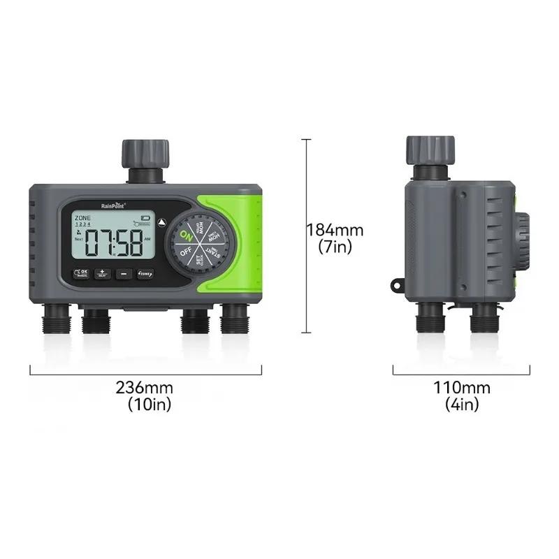 Creative Four Outlet Digital Water Timer Independent Zone Separately Programmed Multi Outlet Automatic Water Controller Watering