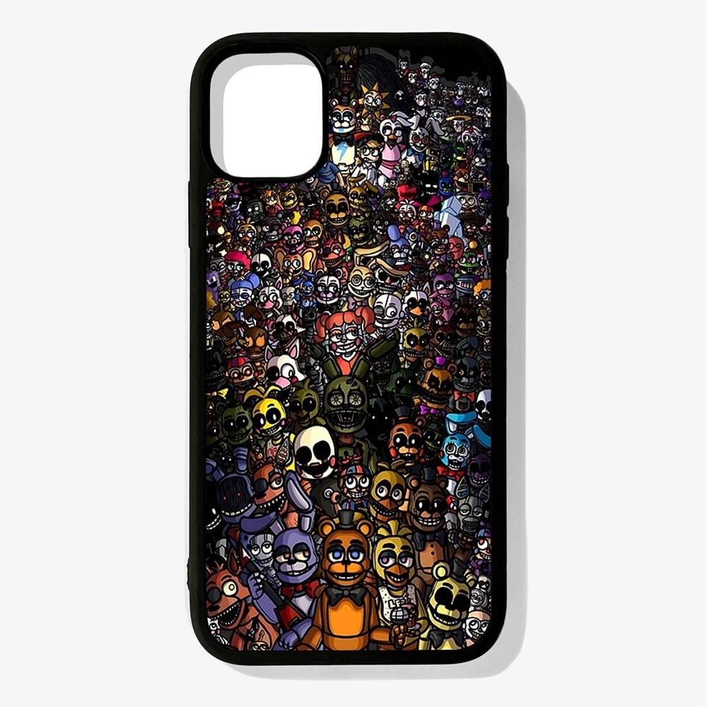 

Amine Fnaf Five-nights-At-Freddys PC+TPU Protective Phone Case For IPhone 17 16 Pro Max 15 Plus 14 13 12 11 Cover iPhone 12pro max