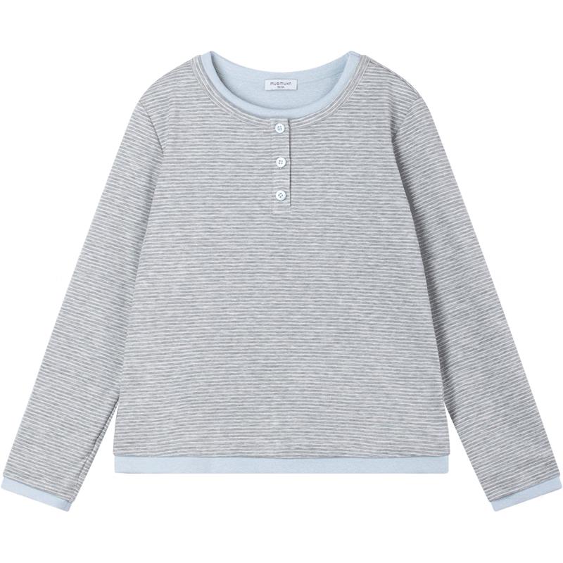 Mucmukn Girl s Striped Layered T-Shirt 130CM