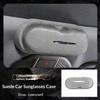 For Geely Starray EM-i Car Premium Suede Sunroof Mount Glasses Storage Organizer Protective Eyeglass Case
