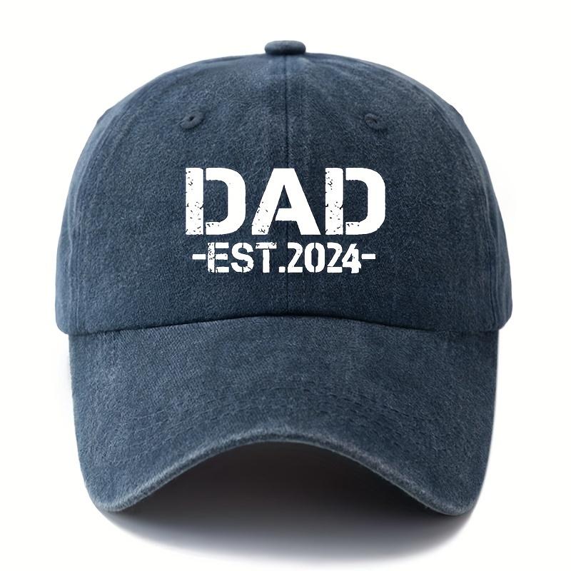 Dad's Fashionable Four Seasons Printed Baseball Hat Sunscreen Outdoor Sports and Casual Wear Adjustable Snap Back Cap