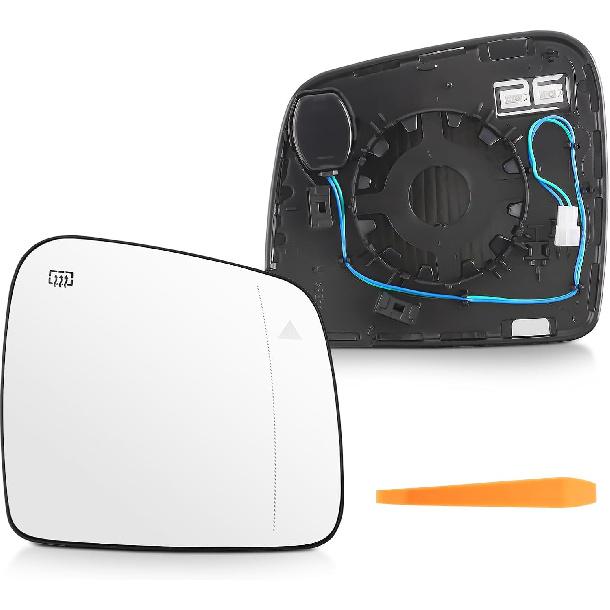 

maXpeedingrods Driver Side Power Heated Mirror Glass with Blind Spot Detection for Jeep Grand Cherokee 2011-2021, for Dodge Durango 2014-2019 Passenger Side