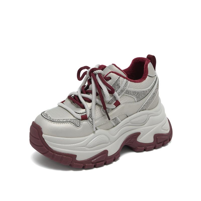 Dad Shoes Women s 2026 Spring New Casual Shoes Look Thin and Lightweight Sports Shoes Women 34 красный