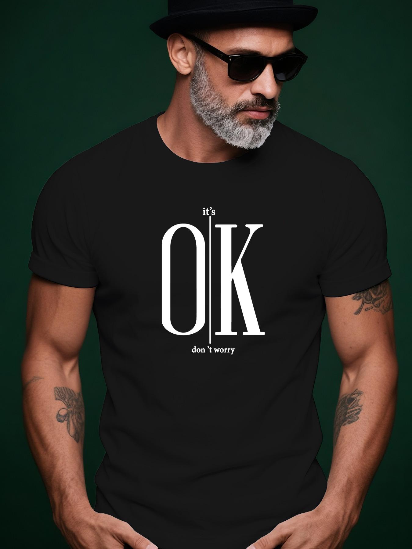 ITS OK Trendy Streetwear Summer Casual Round Neck Short S... XXXXL