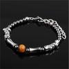 Natural Retro New Chinese Style Tiger Eye Stone Bracelet Hong Kong Style Neutral Temperament Men's Niche Design Light Luxury Obsidian Bracelet