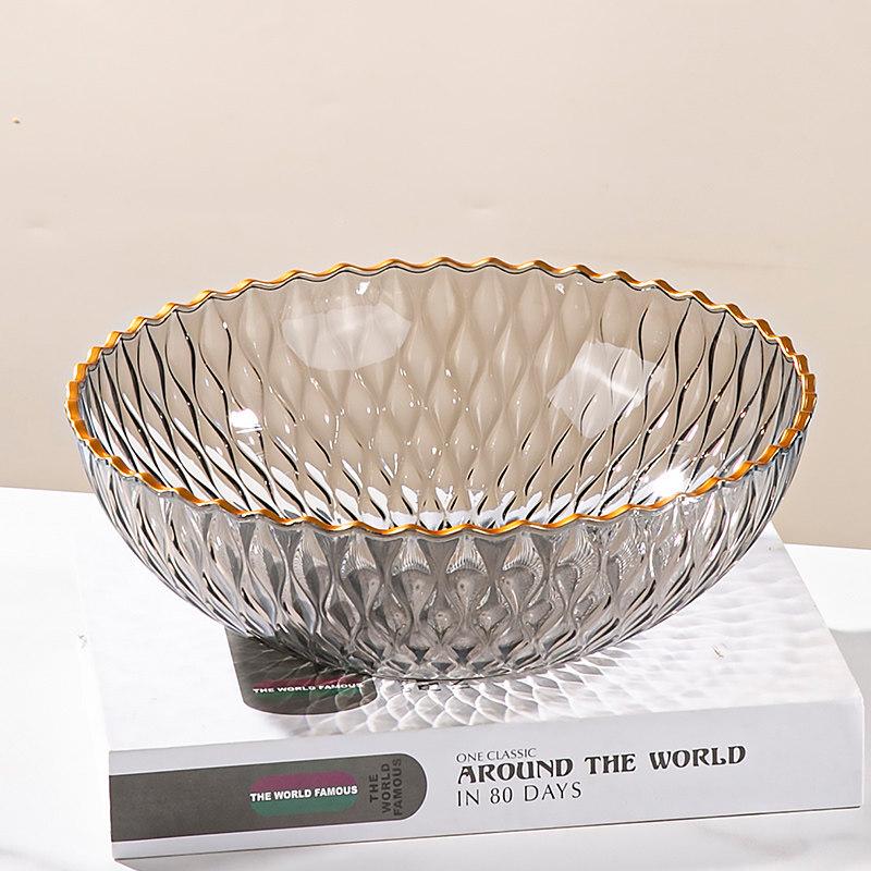 Wuhe Light Luxury Plastic Fruit Bowl Set