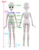 () 1/3 1/4 1/6 Doll's Clothes for 60/45/30cm Bjd Doll Diy Girl Toys Princess Skirt Dress Up Doll Accessories, No Doll