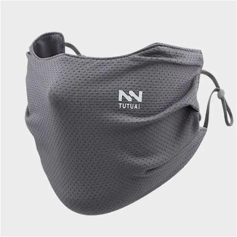 Sun Protection Face Mask For Outdoor Sports Cycling Hiking Running Men and Women Breathable Ice Silk Lightweight Face Cover