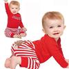 Christmas Newborn Baby Girls Boys Clothes 2pcs Set Tops Romper Pants Outfits Long Sleeves Clothing